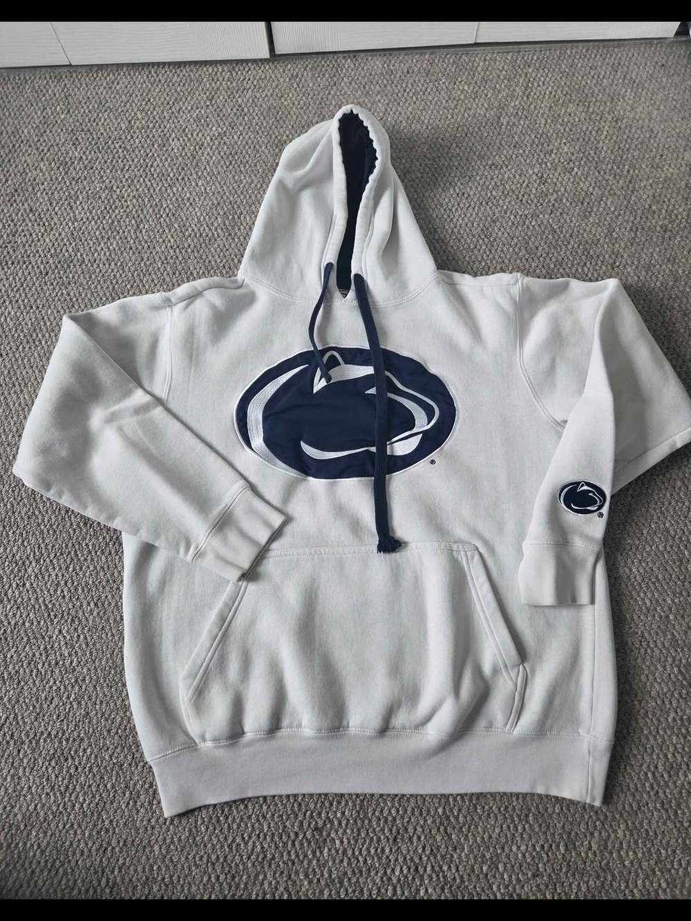 Penn State White Logo Hooded Sweatshirt
